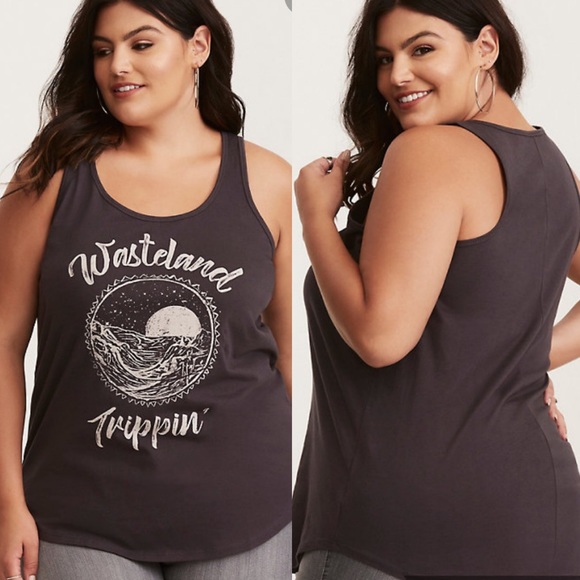 torrid Tops - torrid Gray wasteland trippin tank top size 2X